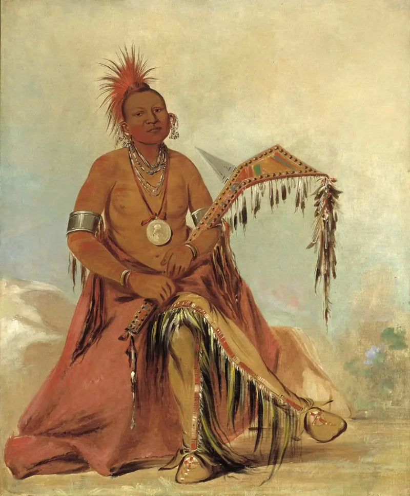 Cler-mónt, chefe principal da tribo - George Catlin
