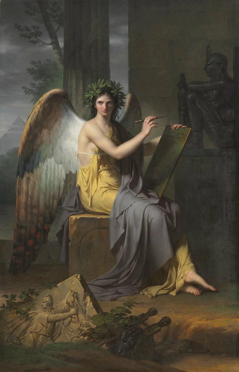 Clio, musa que preside à História - Charles Meynier