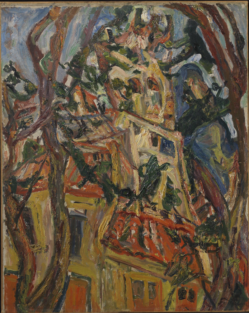 Campanário Saint-Pierre em Céret - Chaim Soutine
