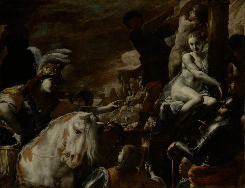 Clorinda salvando Sofrônia e Olindo - Mattia Preti