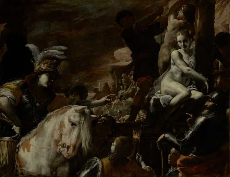 Clorinda salvando Sofrônia e Olindo - Mattia Preti