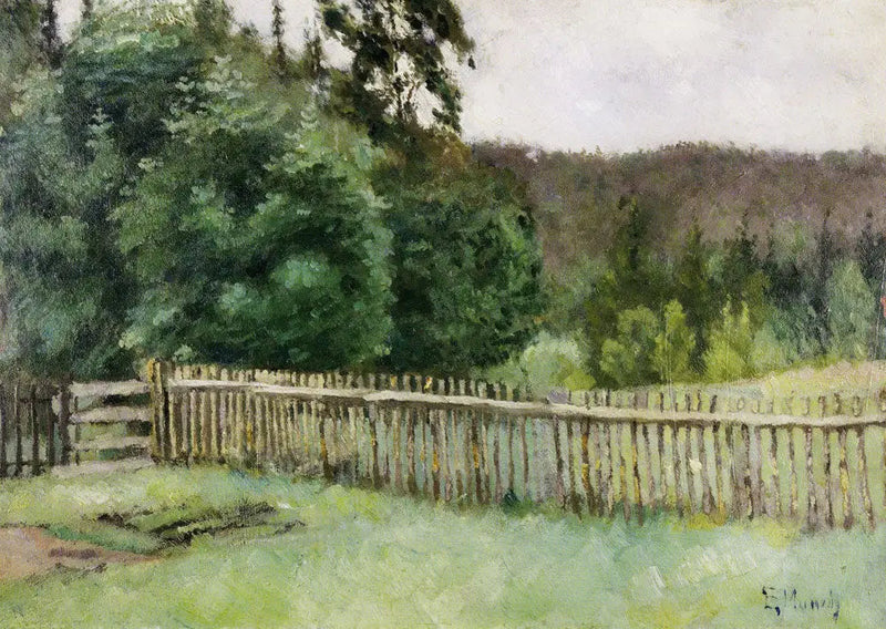 Cercado na Floresta - Edvard Munch