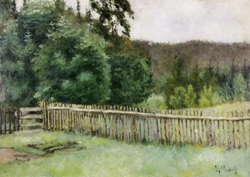 Cercado na Floresta - Edvard Munch