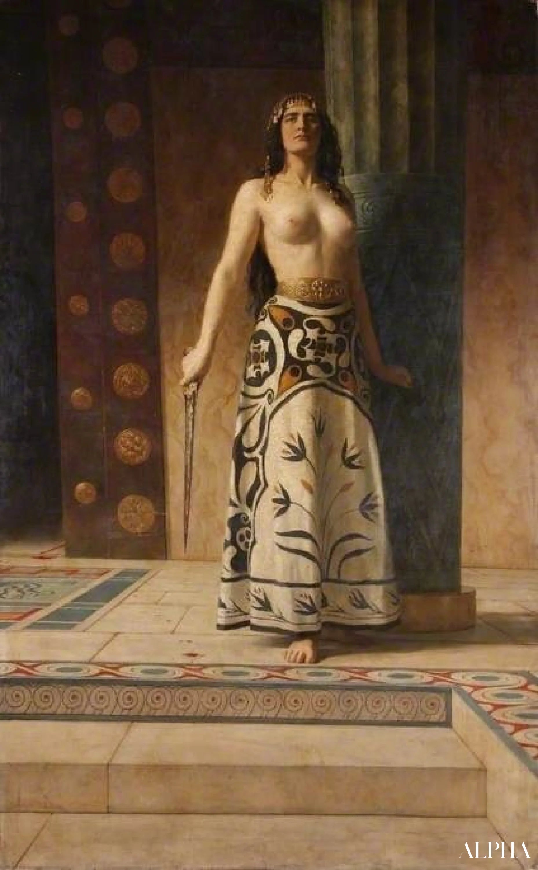 Reproduction du tableau « Clytemnestre - John Collier » par Alpha Reproduction en peinture à l’huile