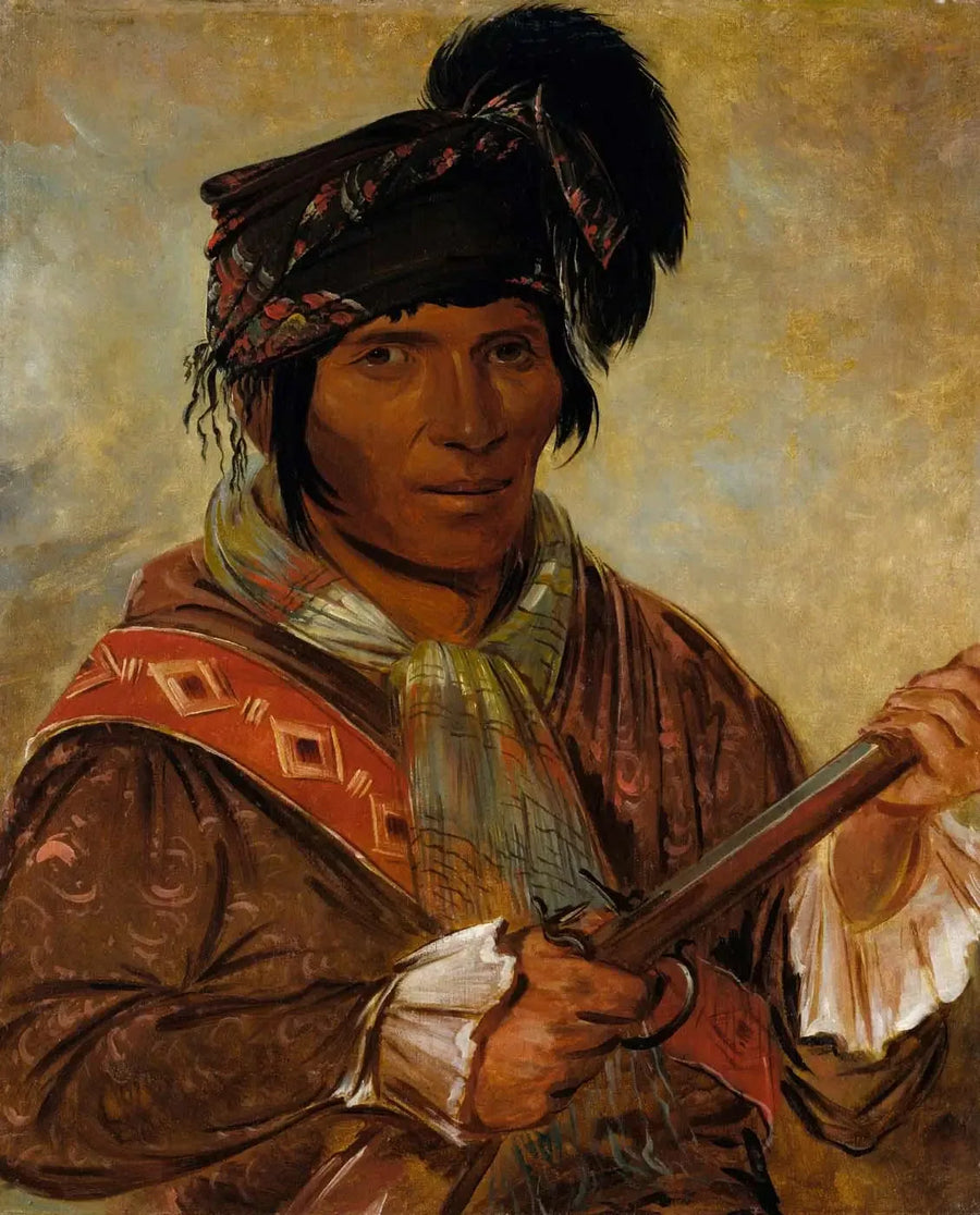 Co-ee-há-jo, um chefe - George Catlin