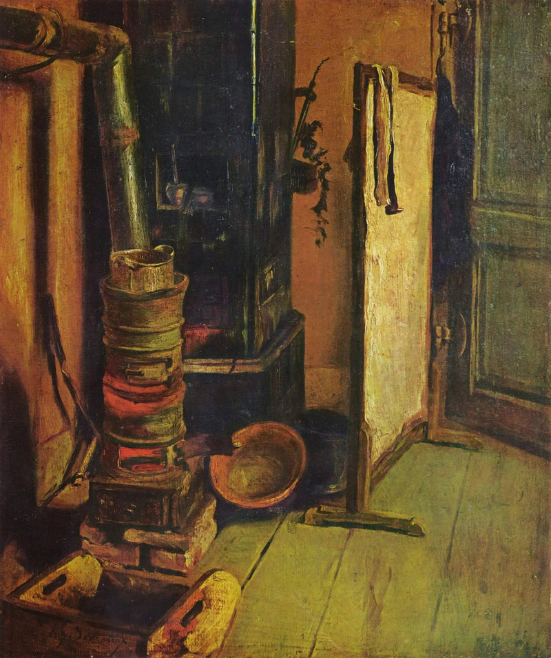 Canto de Ateliê. O Fogão - Eugène Delacroix