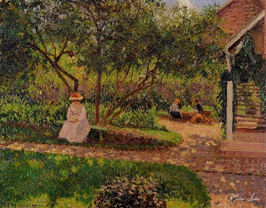 Coin de jardin à Eragny - Camille Pissarro - Reproductions de tableaux et peintures haut de gamme