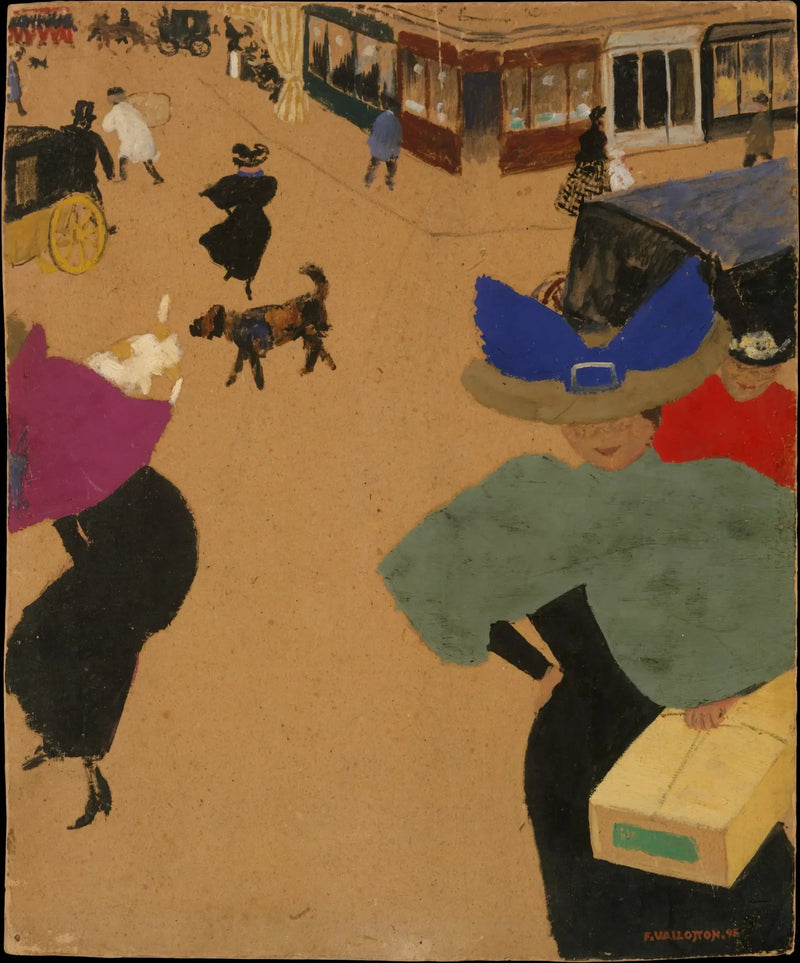 Canto de rua em Paris - Félix Vallotton