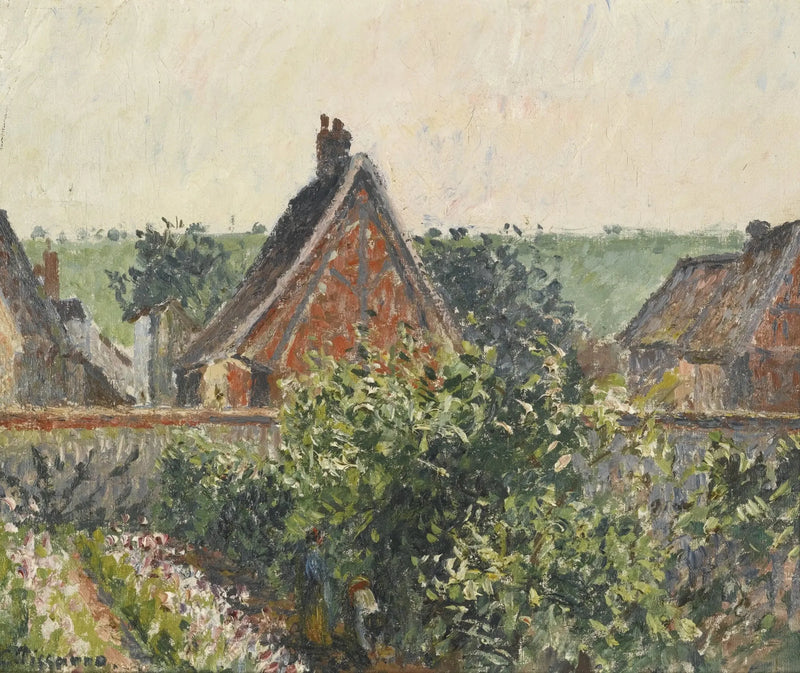 Canto do jardim em Eragny. - Camille Pissarro