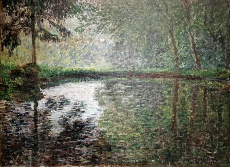 Esquina da lagoa em Montgeron W419 - Claude Monet