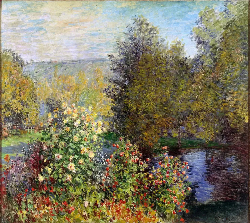 Cantinho do jardim em Montgeron W418 - Claude Monet