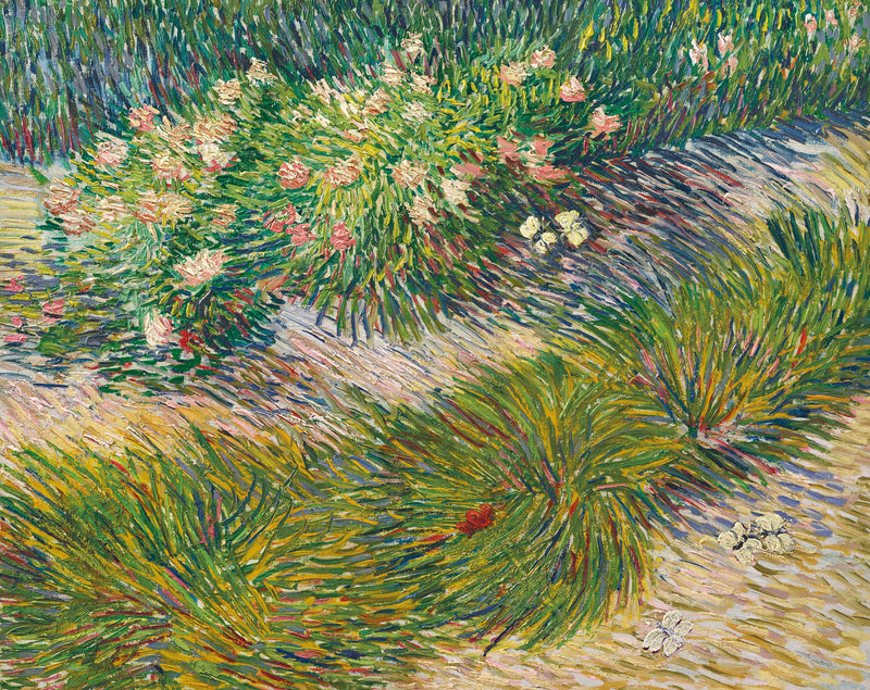 Canto de jardim com borboletas - Vincent van Gogh