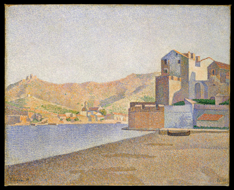 Collioure. A Praia da cidade. Opus 165 - Paul Signac