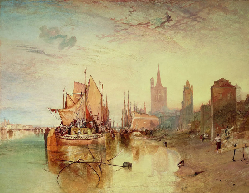 Colônia: A Chegada de um Barco de Correio: Noite - J. M. W. Turner