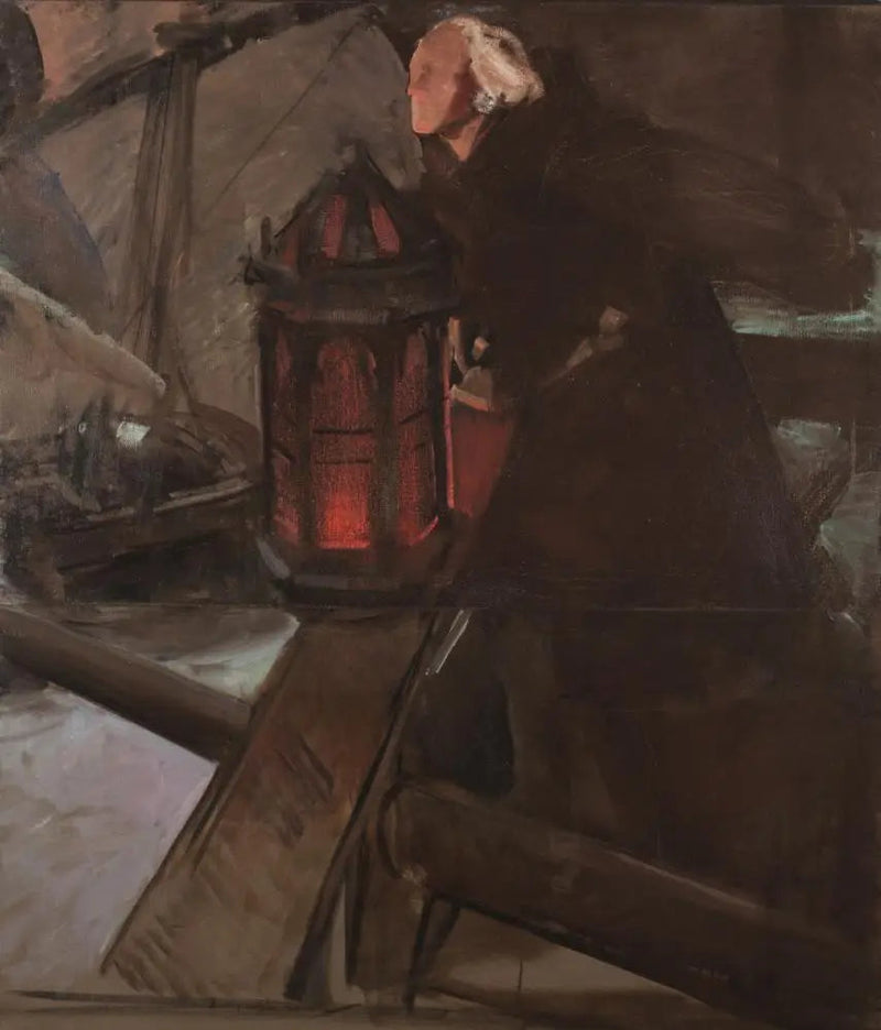 Colomb saindo de Palos (À lanterna) - Joaquín Sorolla