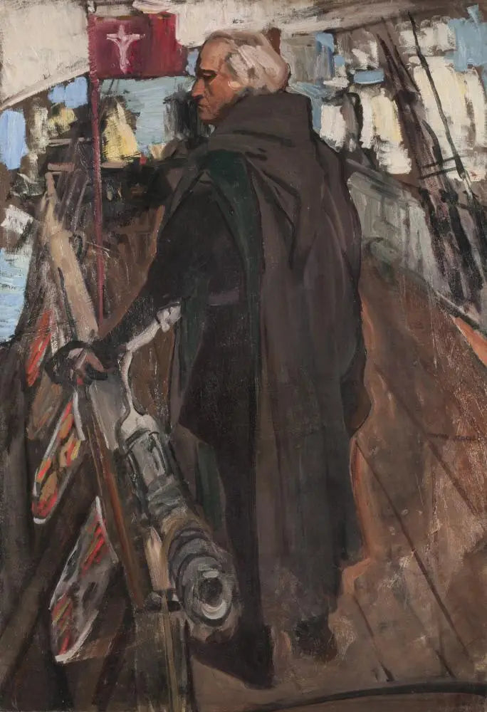 Colomb saindo de Palos (de costas, com Falconet) - Joaquín Sorolla
