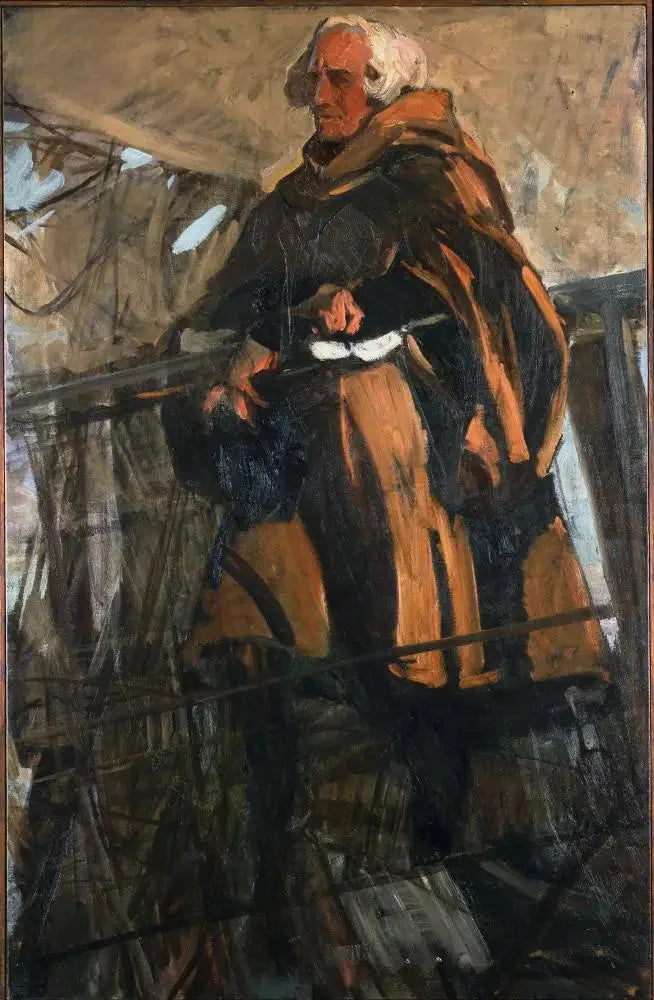 Colomb saindo de Palos (perfil à esquerda) - Joaquín Sorolla