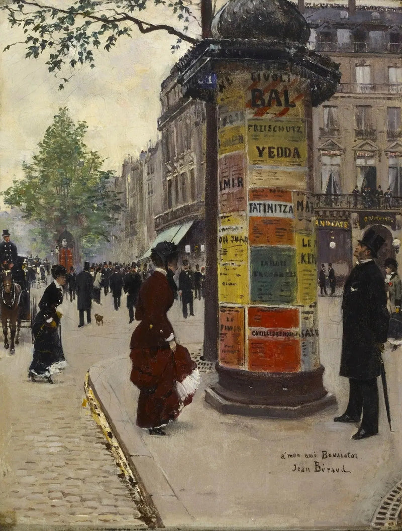 Coluna Morris no Grand Café - Jean Béraud