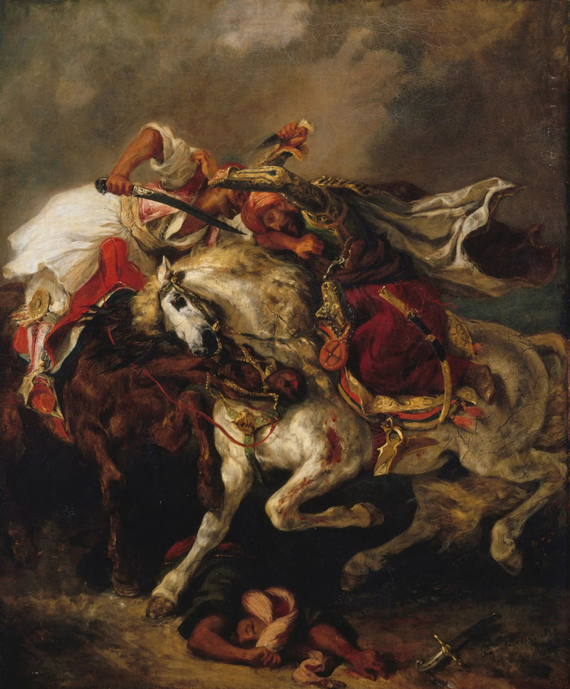 Combate do Giaour e do Pacha - Eugène Delacroix