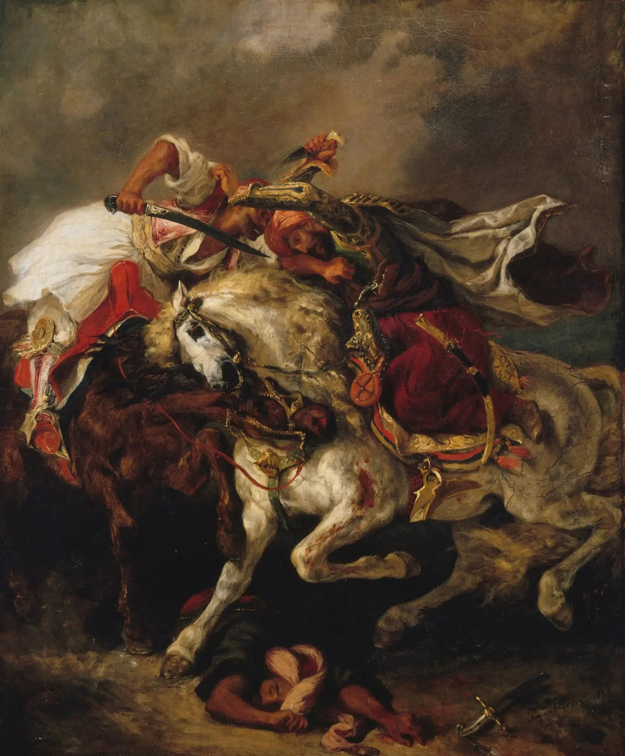 Combate do Giaour e do Pacha - Eugène Delacroix