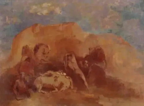 Combate equestre - Odilon Redon