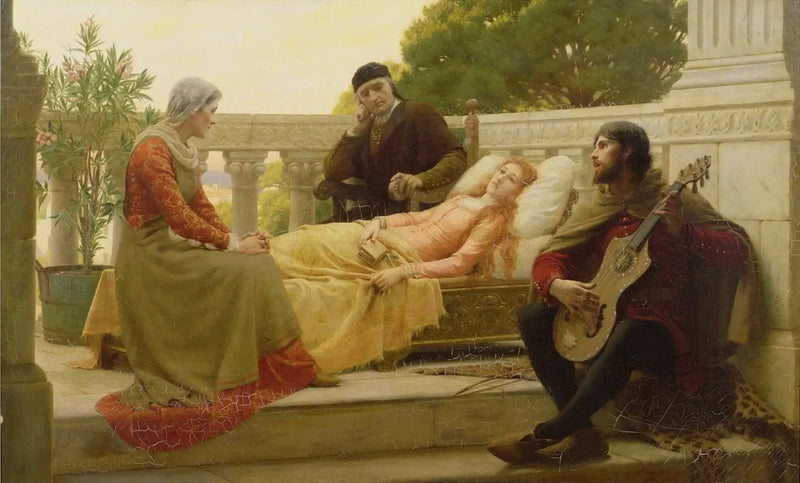 Como Liza amava o rei - Edmund Blair Leighton