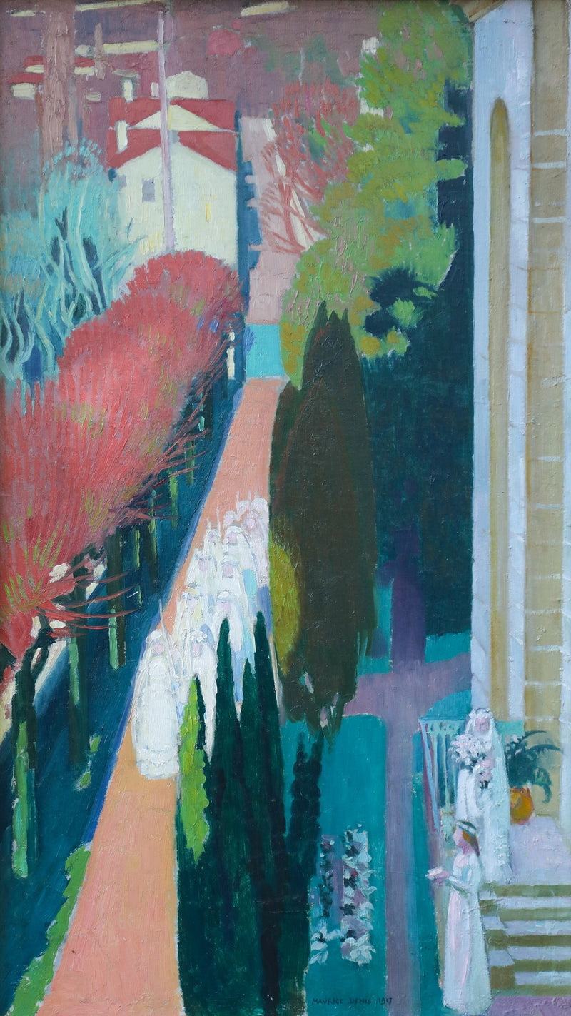 Comuniante na varanda do Priorado - Maurice Denis