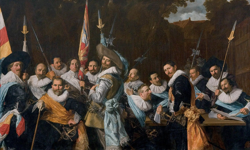 Companhia da milícia burguesa dos mosqueteiros de Saint-Adrien, Haarlem 1633 - Frans Hals