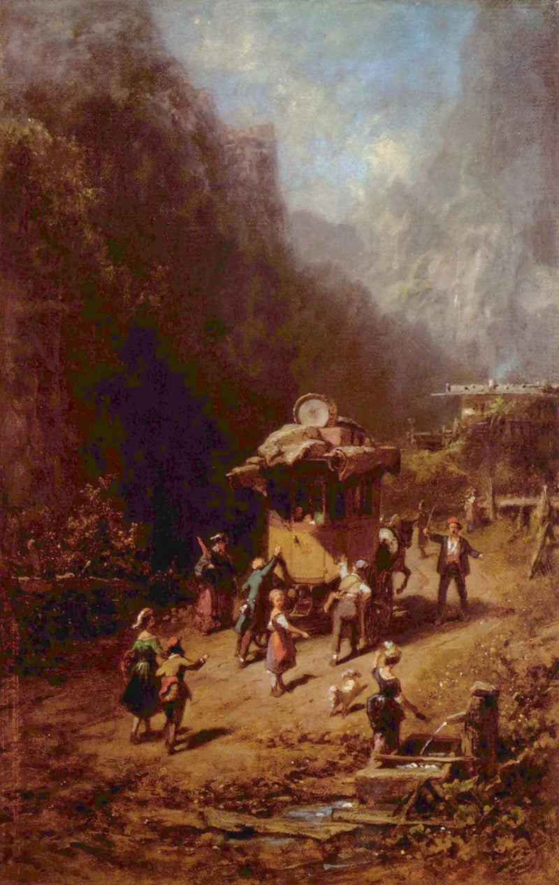 Companhia dos artistas ambulantes - Carl Spitzweg