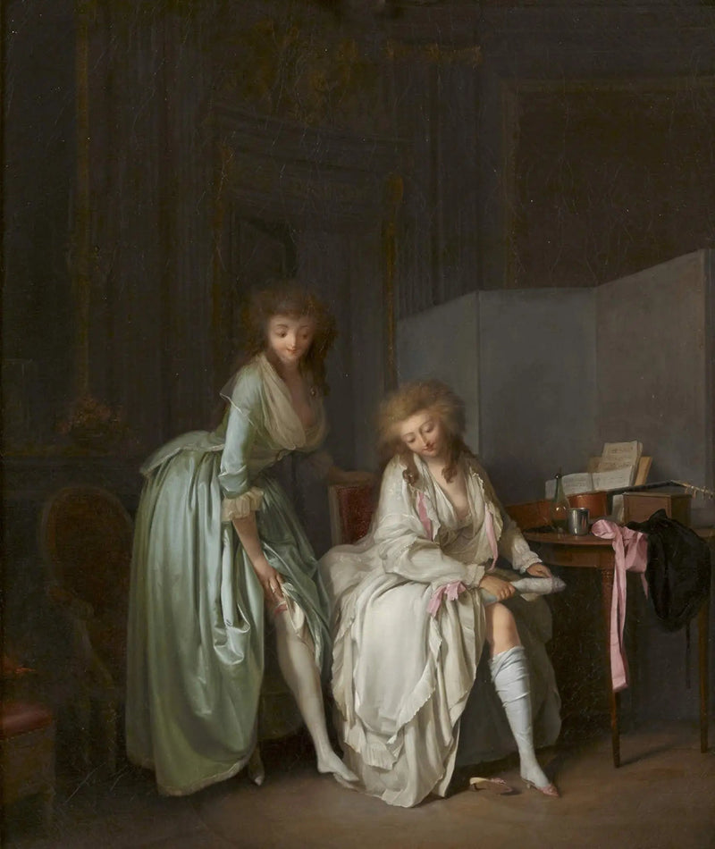 Comparação dos pezinhos - Louis-Léopold Boilly