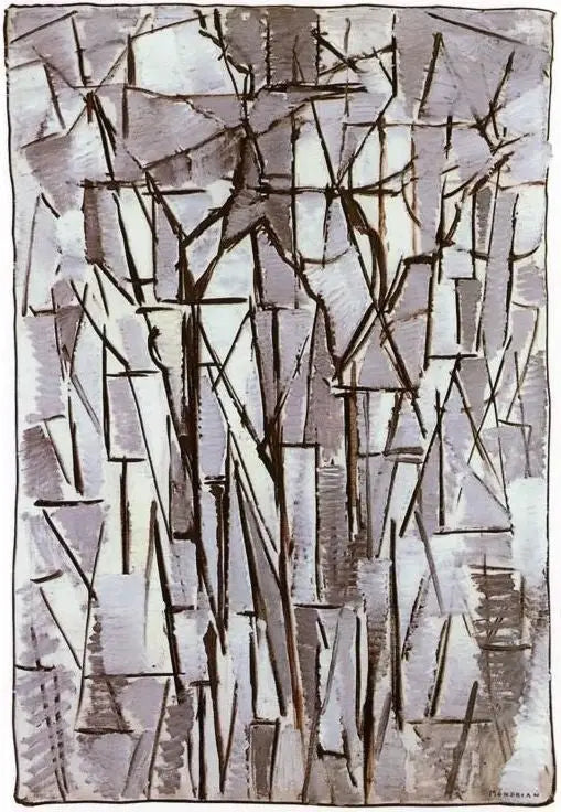 Composição Árvores II - Piet Mondrian