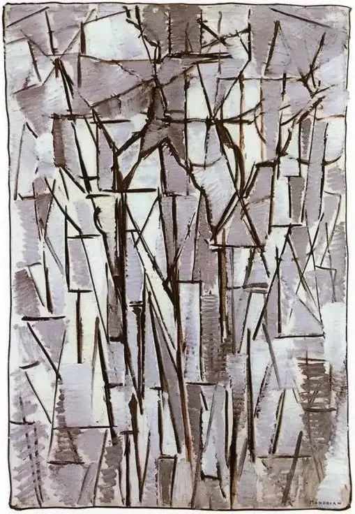 Composição Árvores II - Piet Mondrian