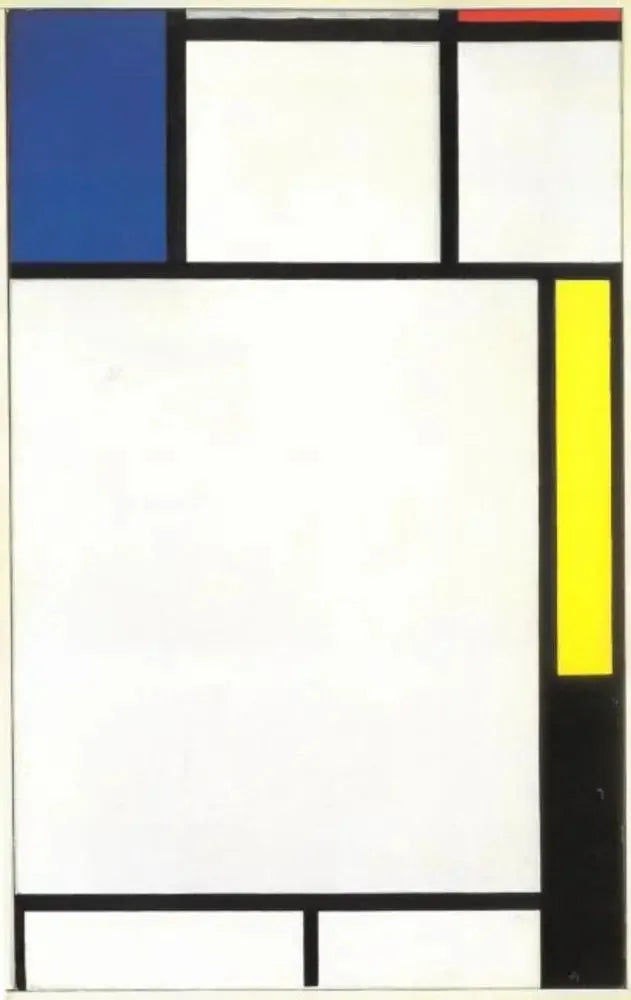 Composição com azul, vermelho, amarelo e preto - Piet Mondrian