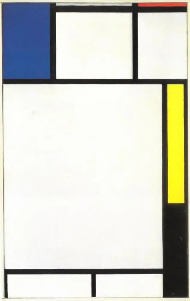 Composição com azul, vermelho, amarelo e preto - Piet Mondrian