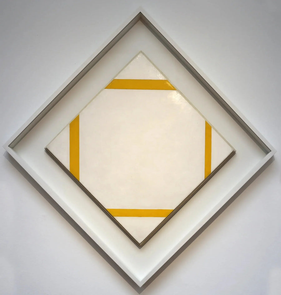 Composição com linhas amarelas - Piet Mondrian