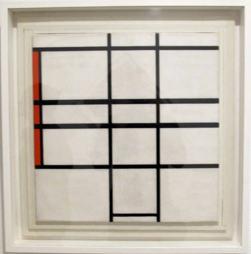 Composição com branco e vermelho - Piet Mondrian