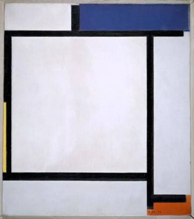 Composição com azul, preto, amarelo e vermelho - Piet Mondrian
