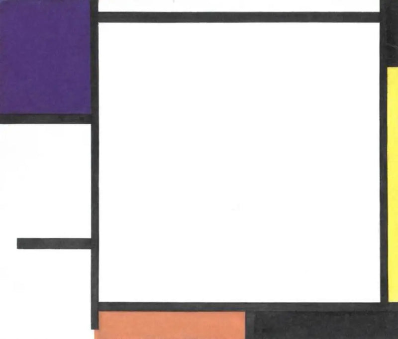 Composição com azul, preto, amarelo e vermelho - Piet Mondrian