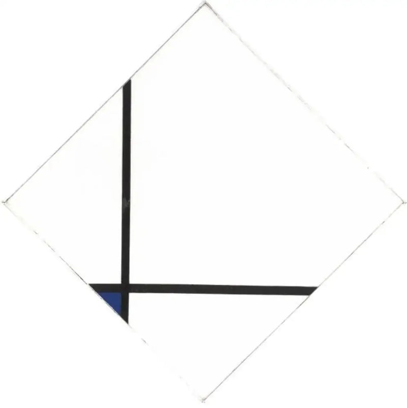 Composição com azul - Piet Mondrian