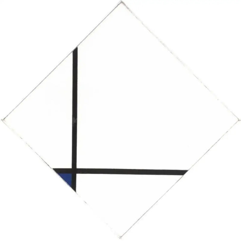 Composição com azul - Piet Mondrian