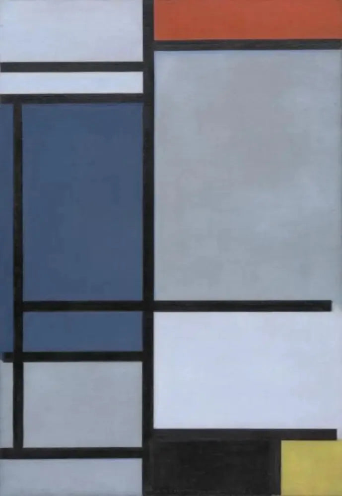 Composição com vermelho, azul, preto, amarelo e cinza - Piet Mondrian