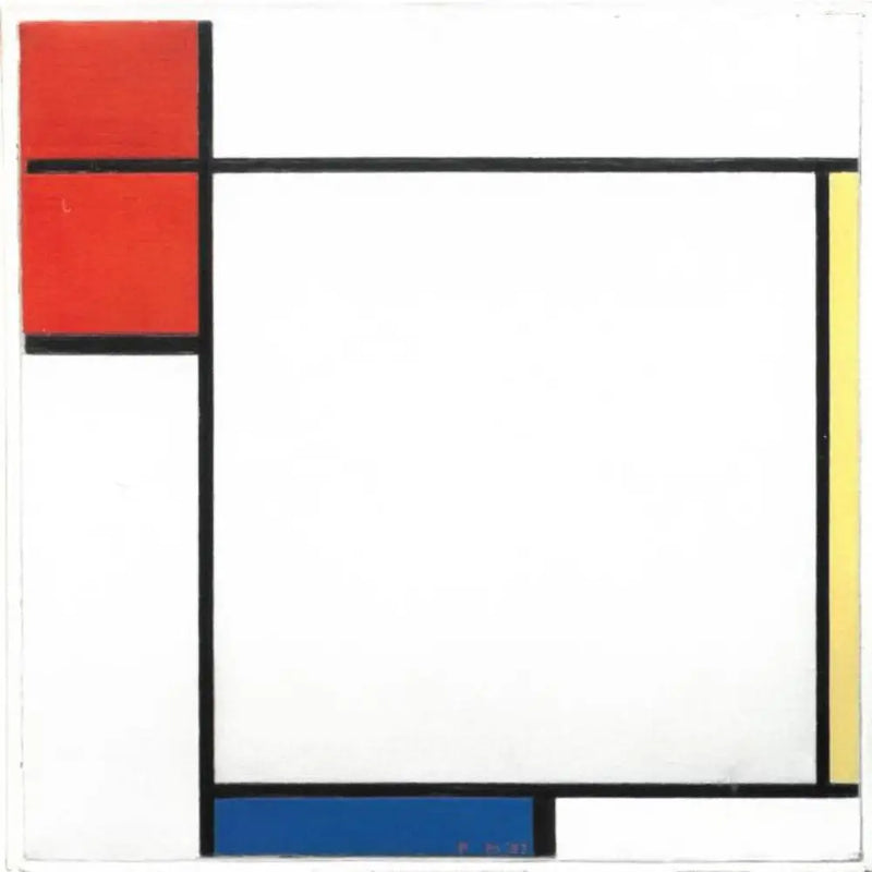 Composição com vermelho, amarelo e azul - Piet Mondrian
