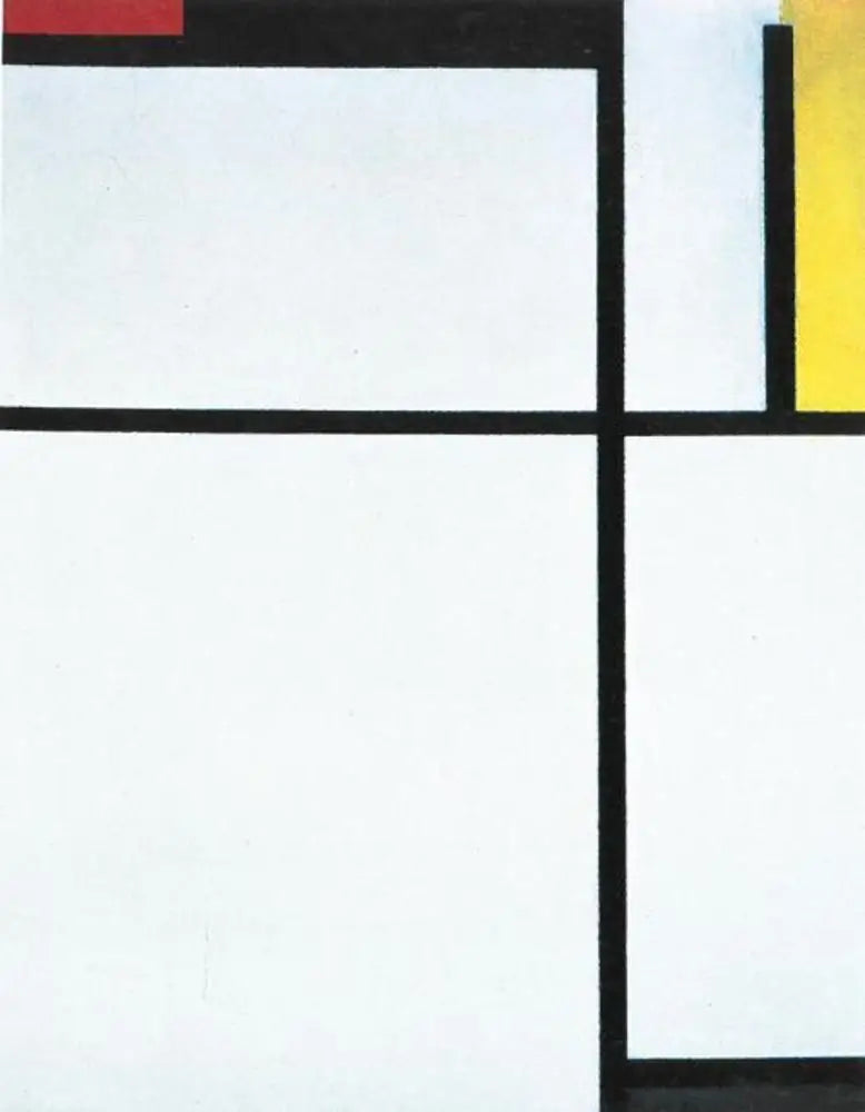 Composição com vermelho, preto, amarelo, azul e cinza - Piet Mondrian