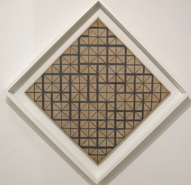 Composição com grade 4 (losango) - Piet Mondrian