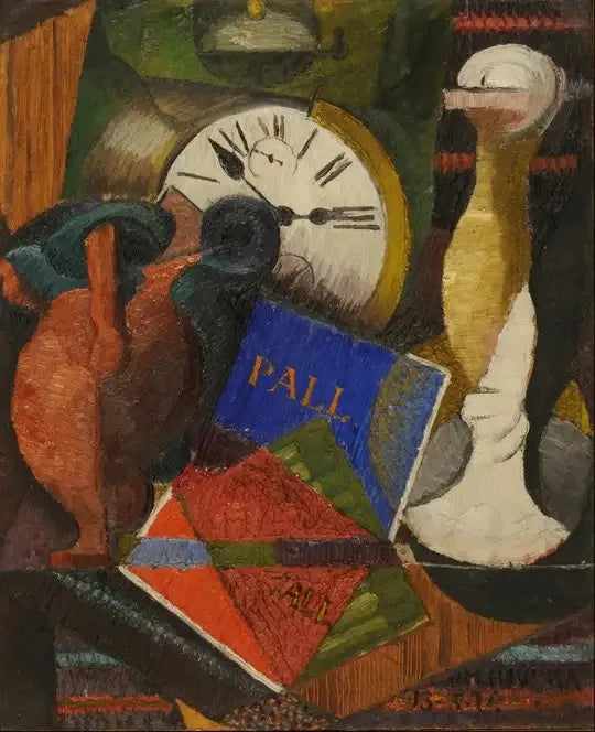 Composição com relógio - Diego Rivera