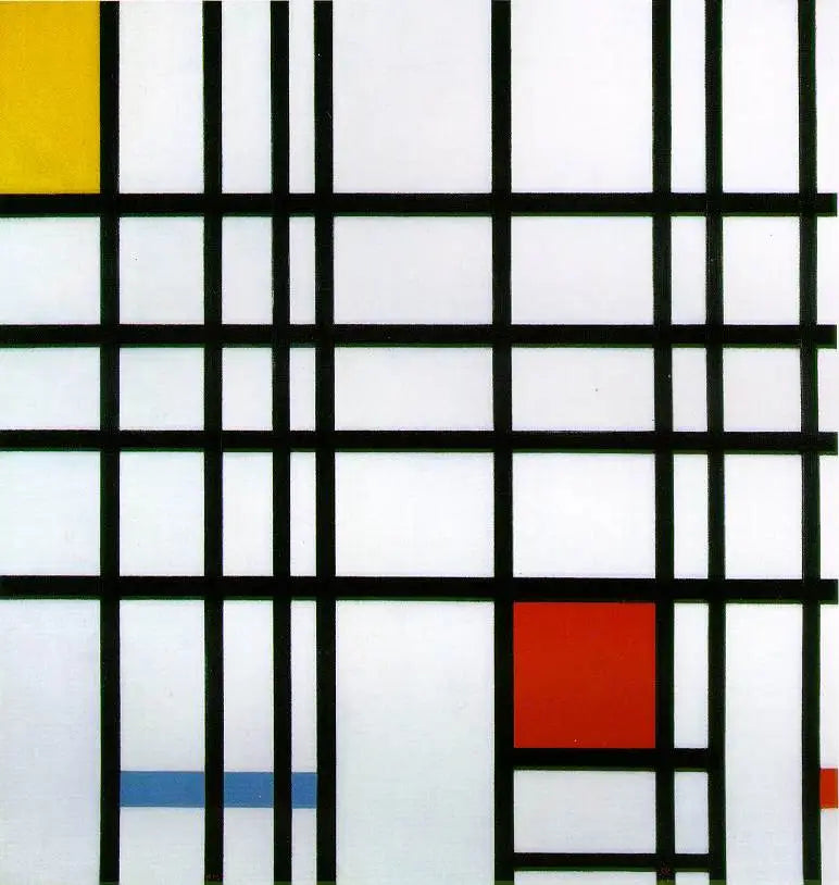 Composição com amarelo, azul e vermelho - Piet Mondrian