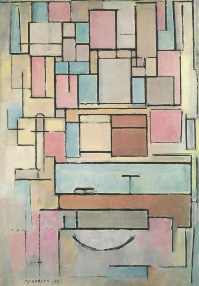 Composição com planos de cores: fachada - Piet Mondrian