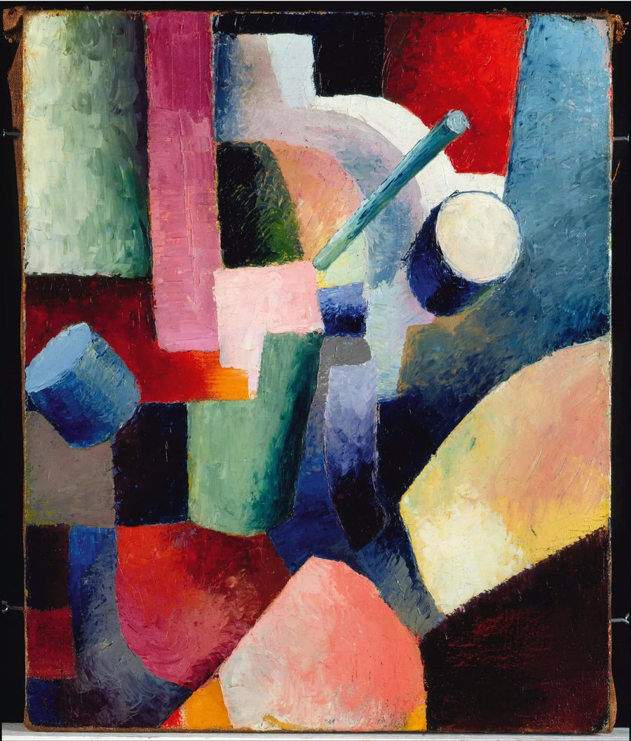 Composição colorida de formas - August Macke