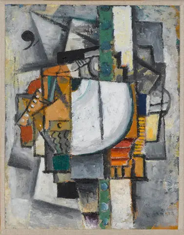 Composição cubo-futurista com piano - Kazimir Malevich