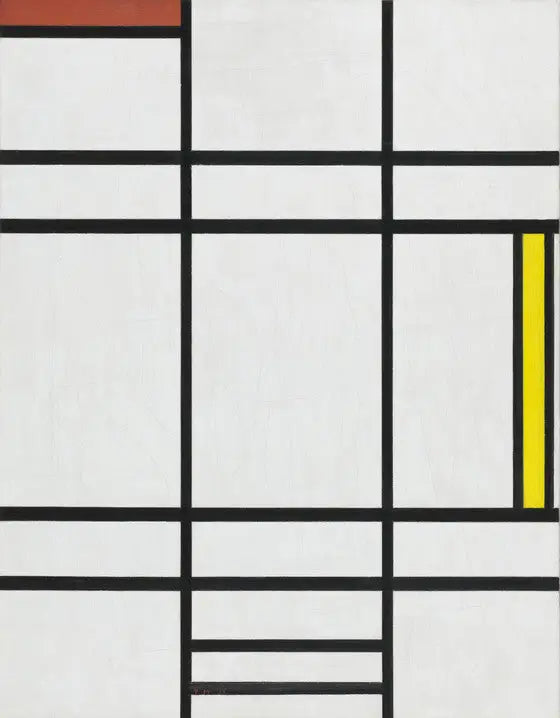 Composição em branco, vermelho e amarelo - Piet Mondrian